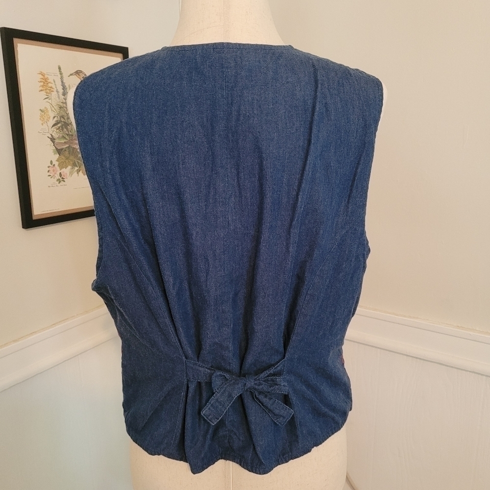 Vintage Patriotic Patchwork Button Down Usa Ameri… - image 6